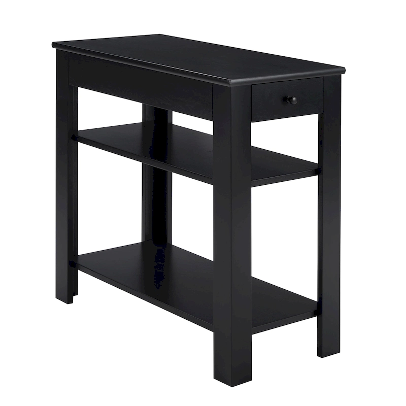 Convenience Concepts Designs2Go 1 Drawer Baja Chairside End Table with Shelves