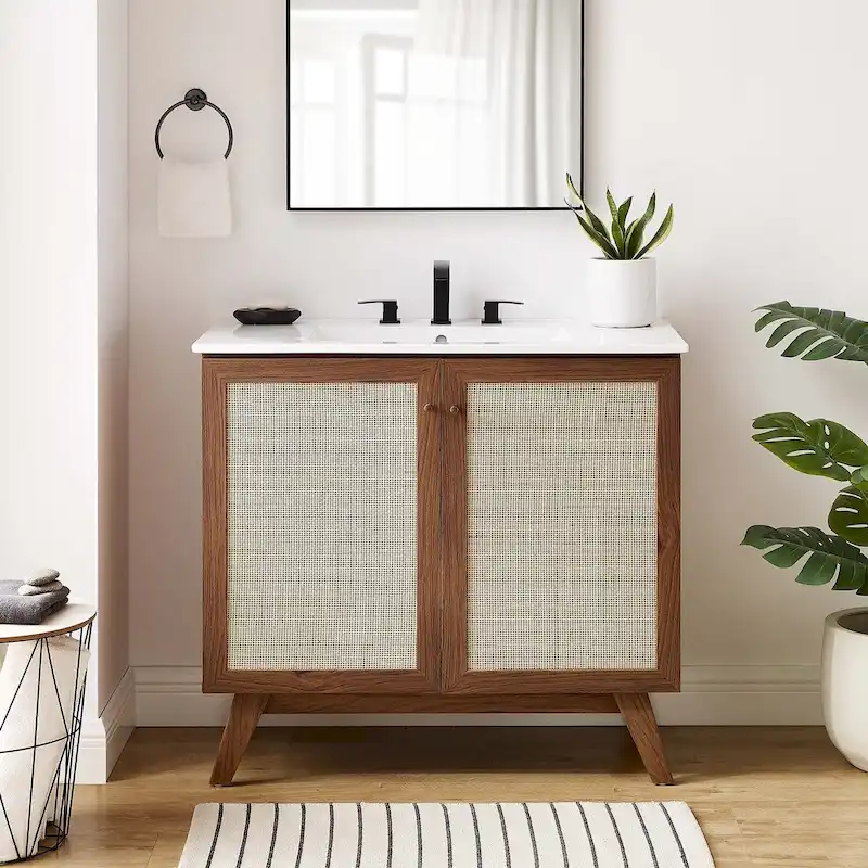 36 Bathroom Vanity Cabinet (Sink Basin Not Included)