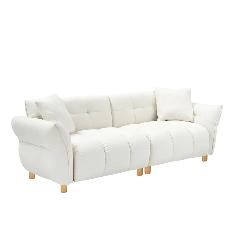 Upholstered 3-seater Sofa with Matching Pillows