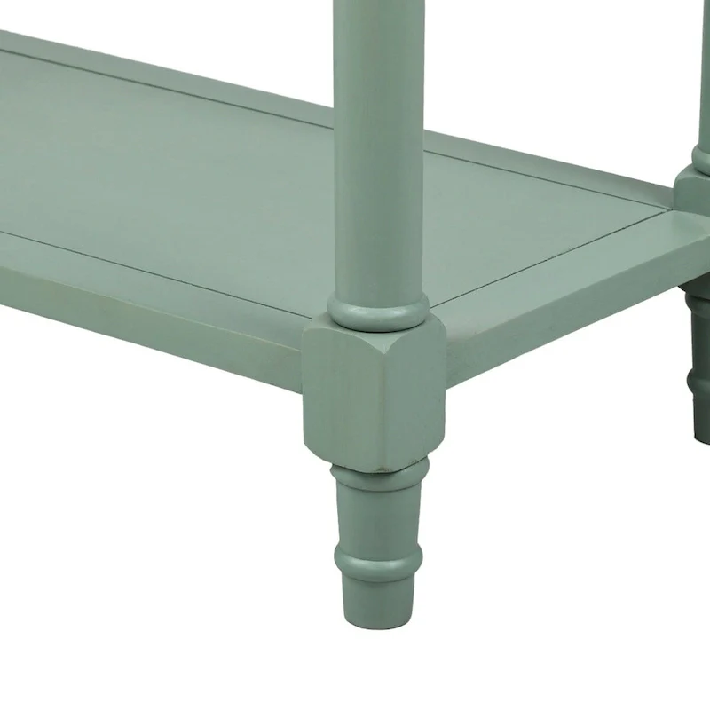 Console Table with Two Drawers and Bottom Shelf