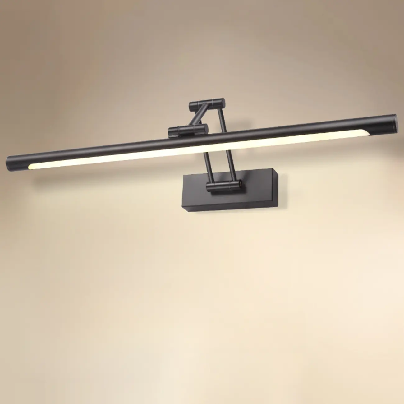 Adjustable Black Metal Cylinder LED Vanity Lights