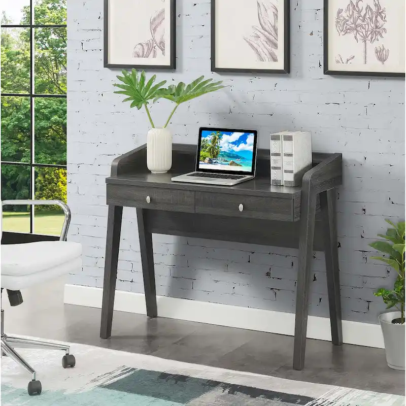 Deluxe 2 Drawer Desk with Shelf