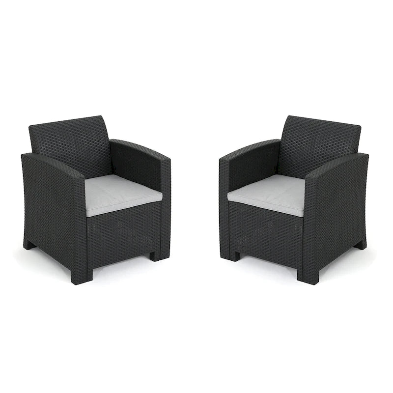 Wicker Club Chairs