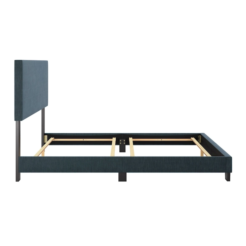 Nova Upholstered Modern Queen Bed, Box Spring Required