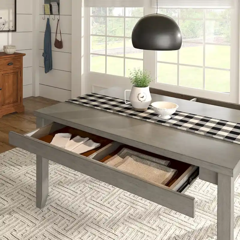 Wood Rectangular Dining Table