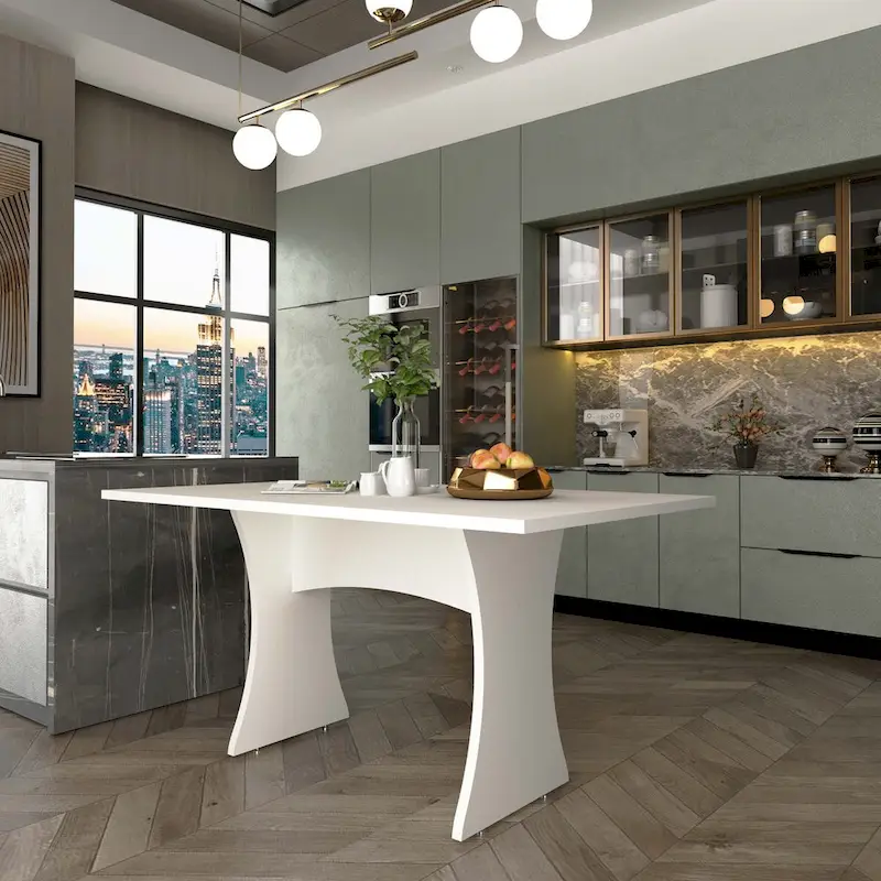 Manhattan Comfort Coney Mid-Century Modern Dining Table