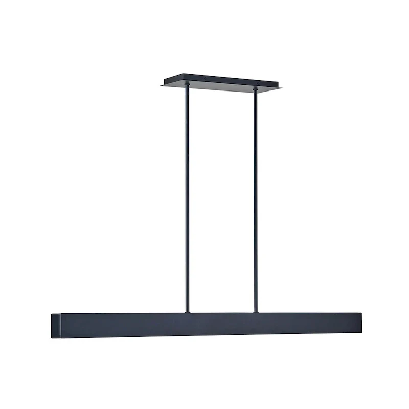 44 inch LED Pendant in Black Finish - 36.5 H x 44 W x 3 D