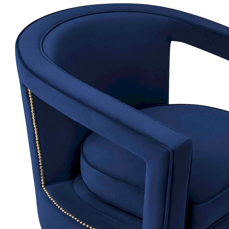 Stark Modern Velvet Swivel Accent Chair