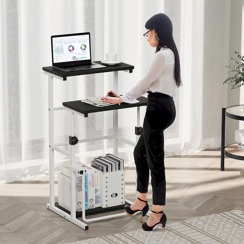 Standing Desk, Adjustable Height Laptop Table