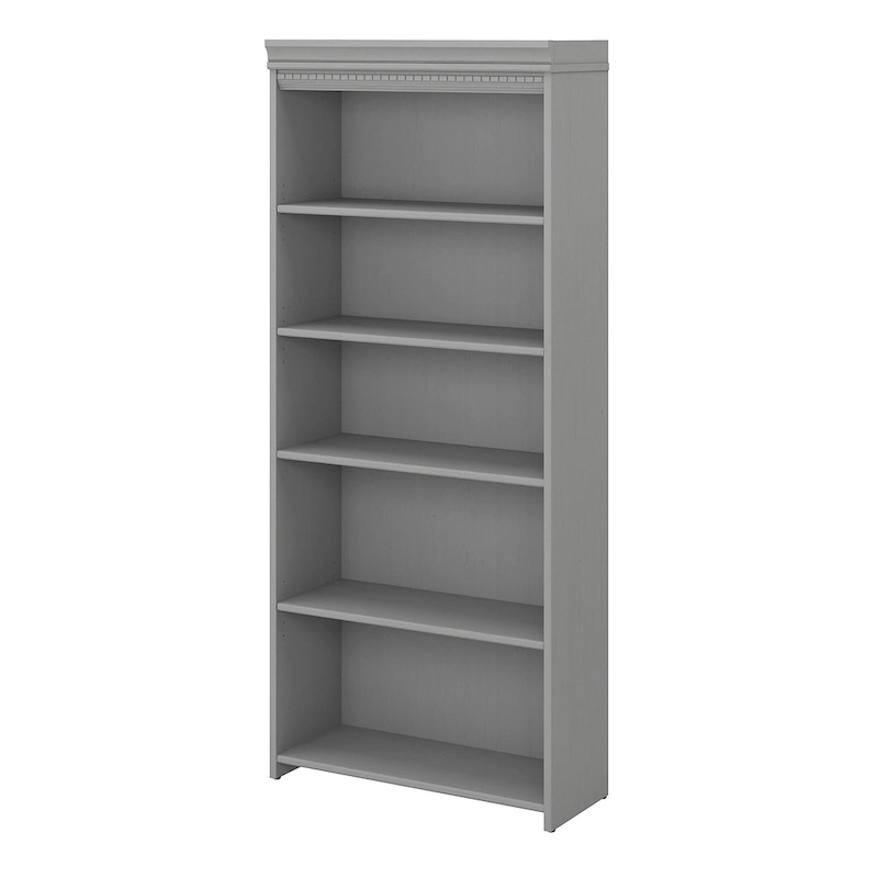 Fairview Antique White 5-shelf Bookcase - Antique - 29.57 L x 12.09 W x 68.94 H