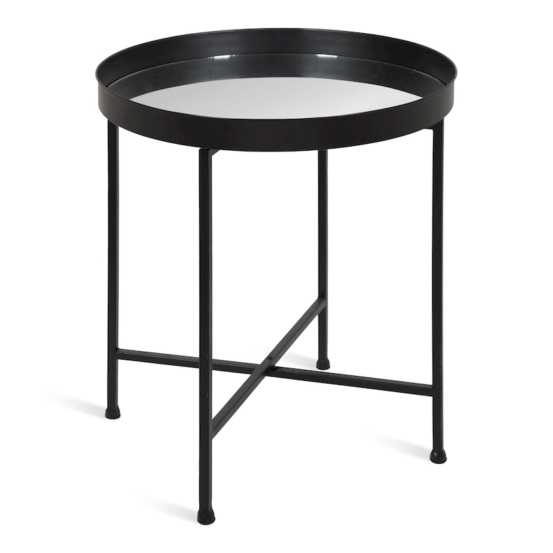 Kate and Laurel Celia Round Metal Side Table - 18.25x18.25x22
