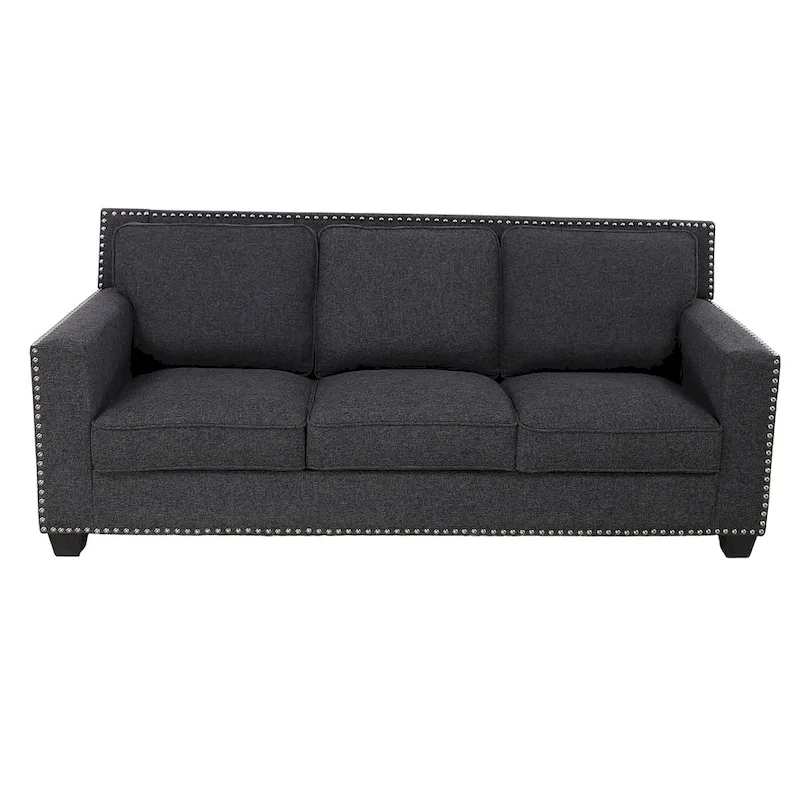Gliden Modern Linen Fabric Sofa with Solid Wood Frame