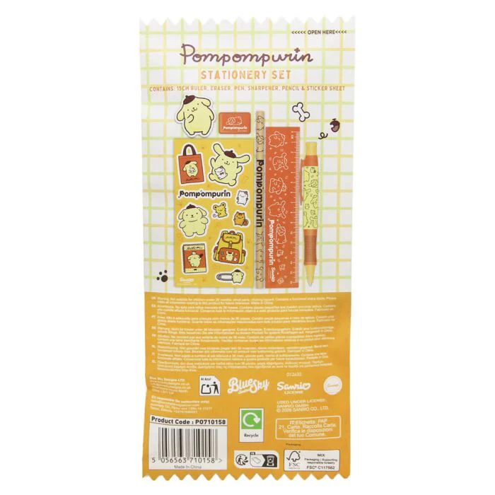 Hello Kitty & Friends Pompompurin Stationery Set
