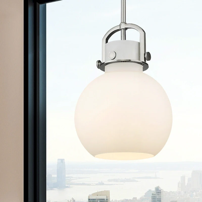 Innovations Lighting Newton Sphere - 1 Light 10  Stem Hung Pendant