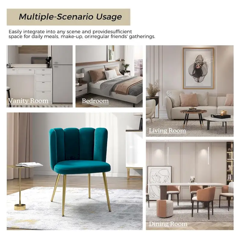 Anjela Side Chair with Tufted Back