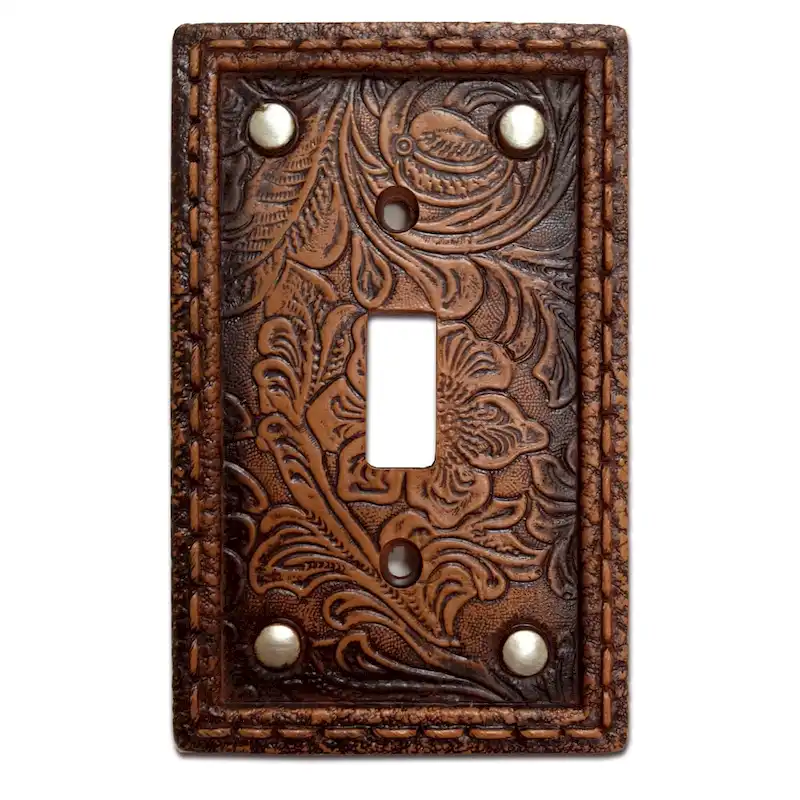 HiEnd Accents Tooled Resin Switchplate W/Stud