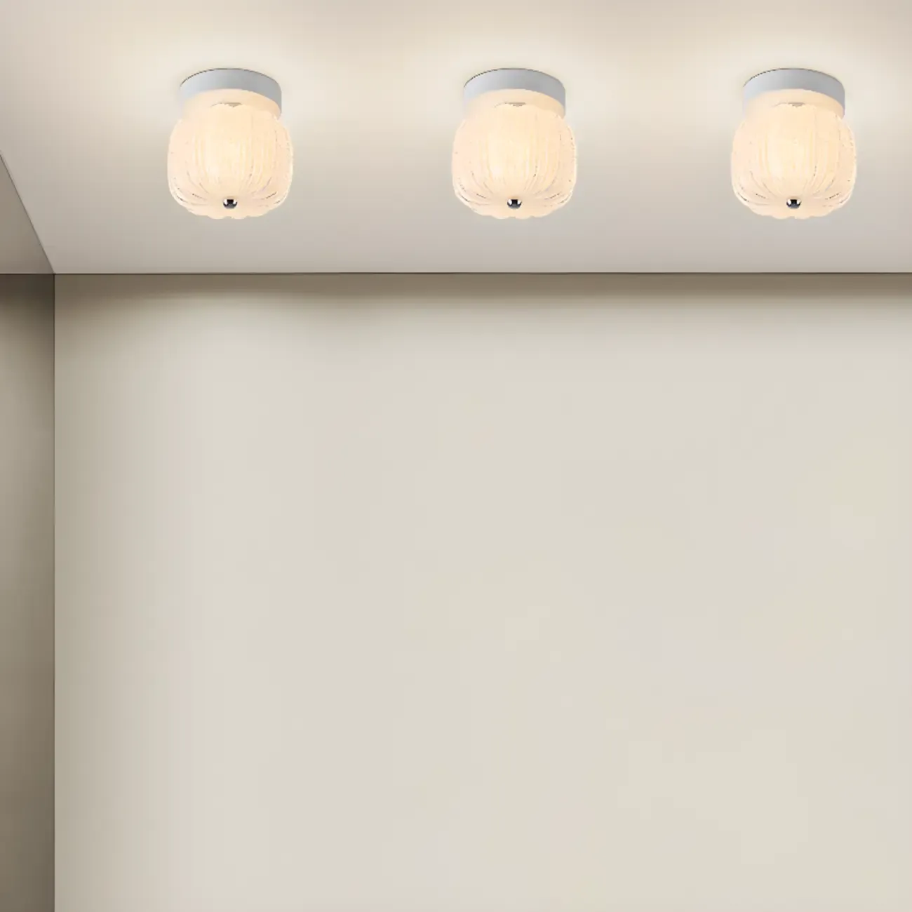 Mini Drum Shape Hallway Semi Flush Mount Ceiling Light