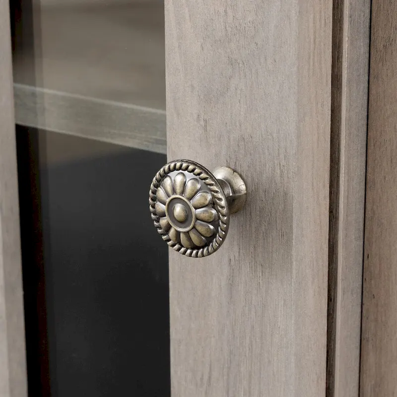 TV stand with electronic fireplace and remote control