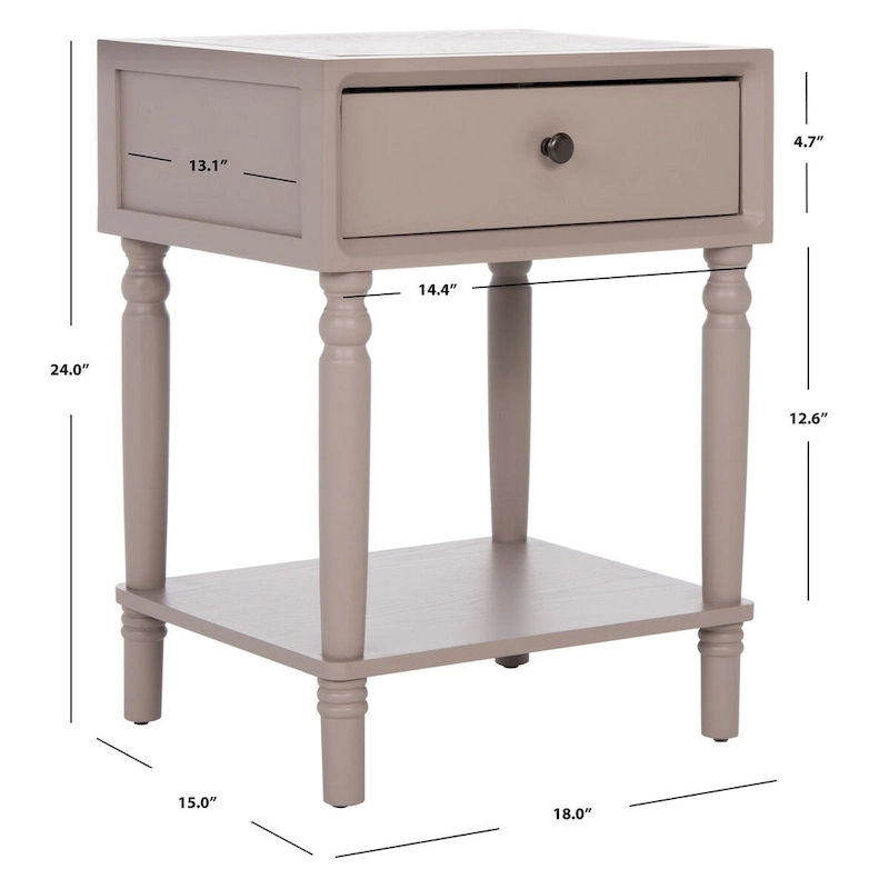 SAFAVIEH Louetta End Table - 18Wx15Dx24H