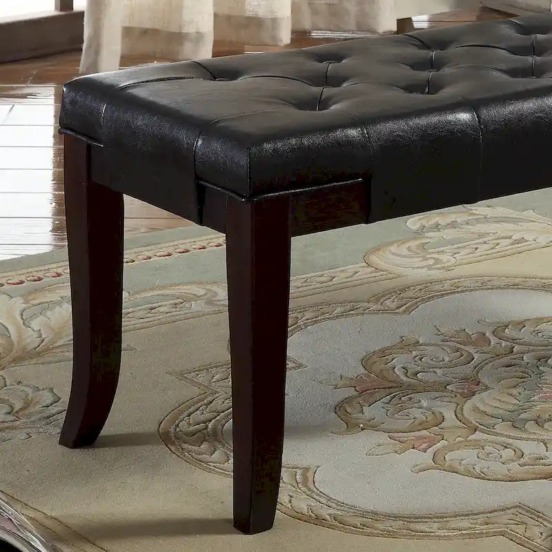 Copper Grove Bloodroot Linon Tufted Ottoman Bench
