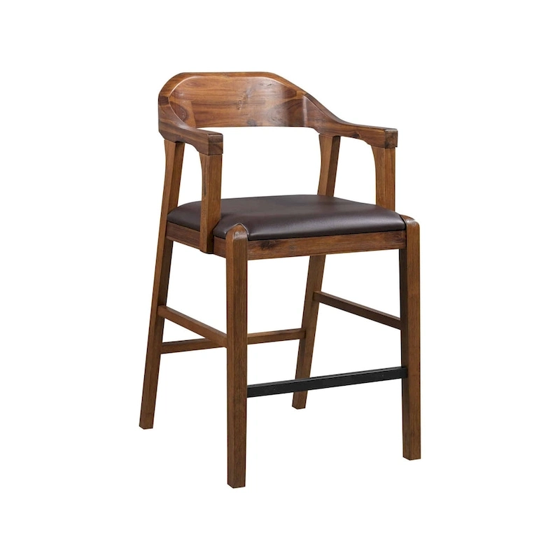 Rasmus Wood Counter or Bar Stool