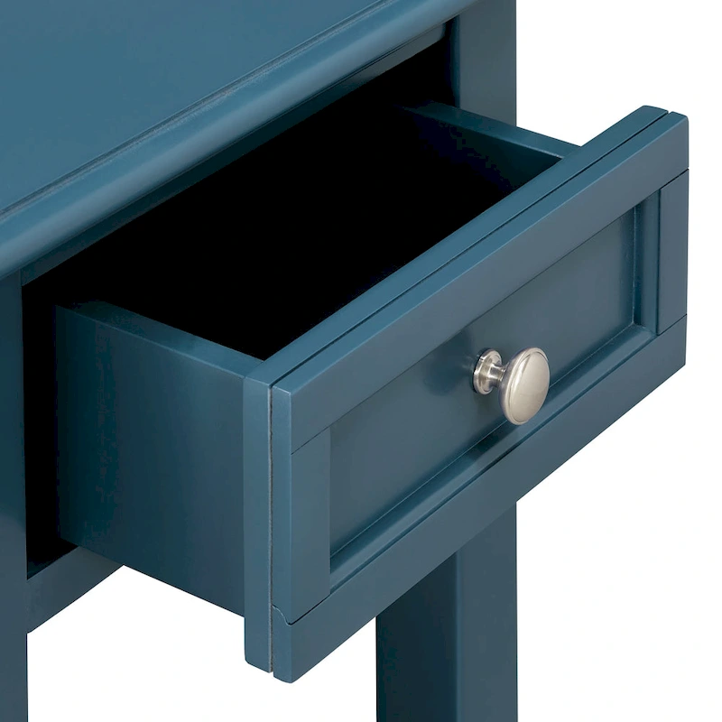 Zayden 1-drawer Side Table with Charging Station by iNSPIRE Q Bold