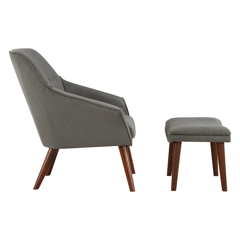 Waneta Chair and Ottoman