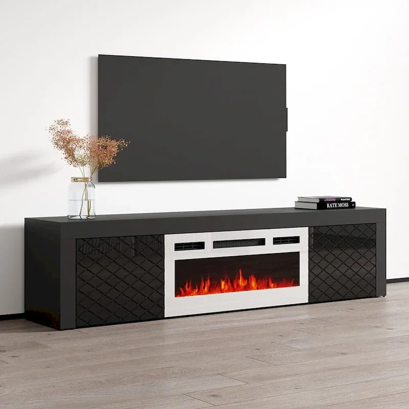 Dia WH-EF Electric Fireplace 71 TV Stand