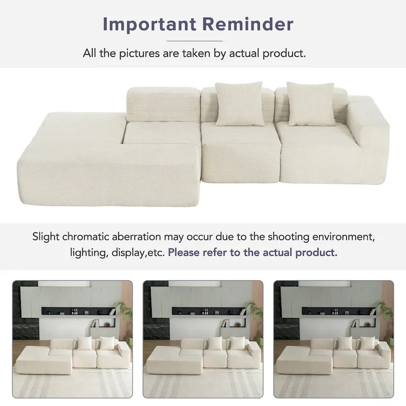 Sectional Sofa Full-compressed Sofa Couch Free-combined Sofa