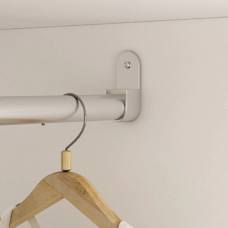 31.5 W x 66.9 H Wardrobe Armoire Cloest with Drawer In Black,White