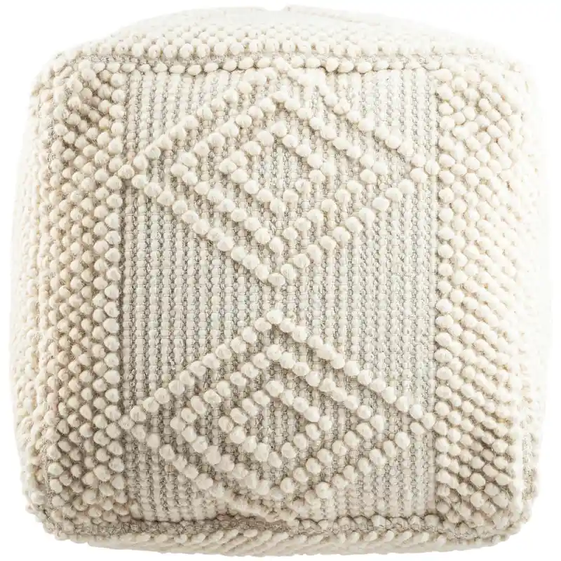 Freya Boho Hand Woven 18-inch Cube Pouf