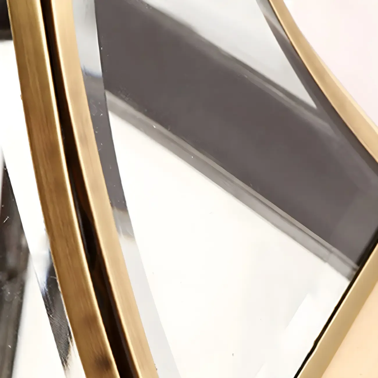 Transparent Gold Glass LED Wall Sconce with Metal Frame