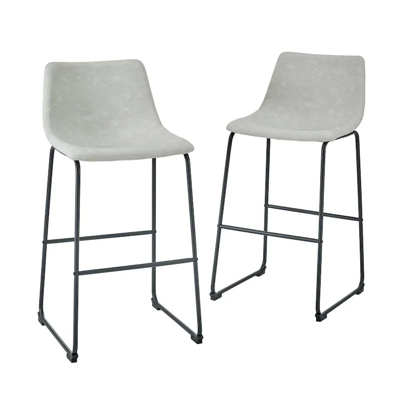 Middlebrook Prusiner 30-inch Faux Leather Bar Stool (Set of 2)