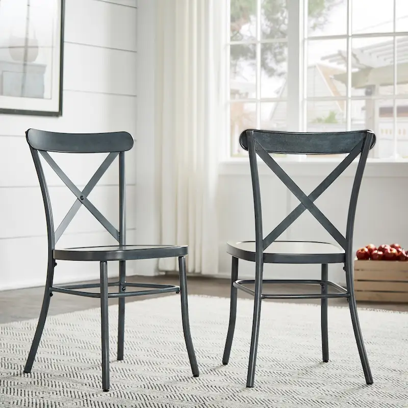 Metal Dining Chairs (Set of 2)