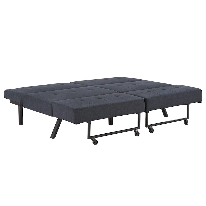 Palatka Full 80 Wide Tufted Fabric Convertible Futon by iNSPIRE Q Classic