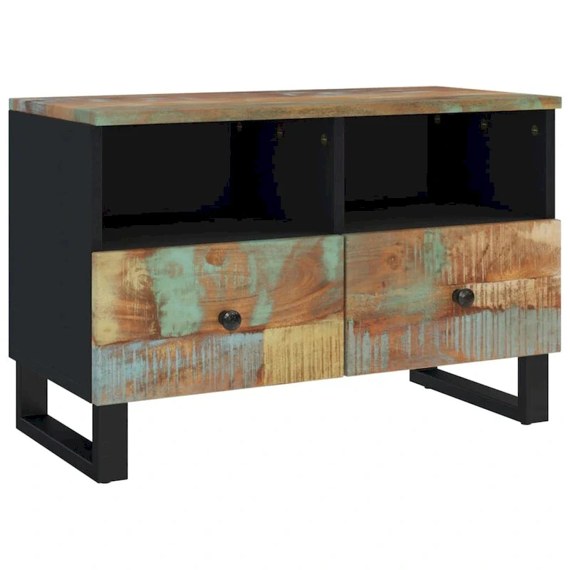 TV Stand 27.6x13x18.1 Solid Wood Mango