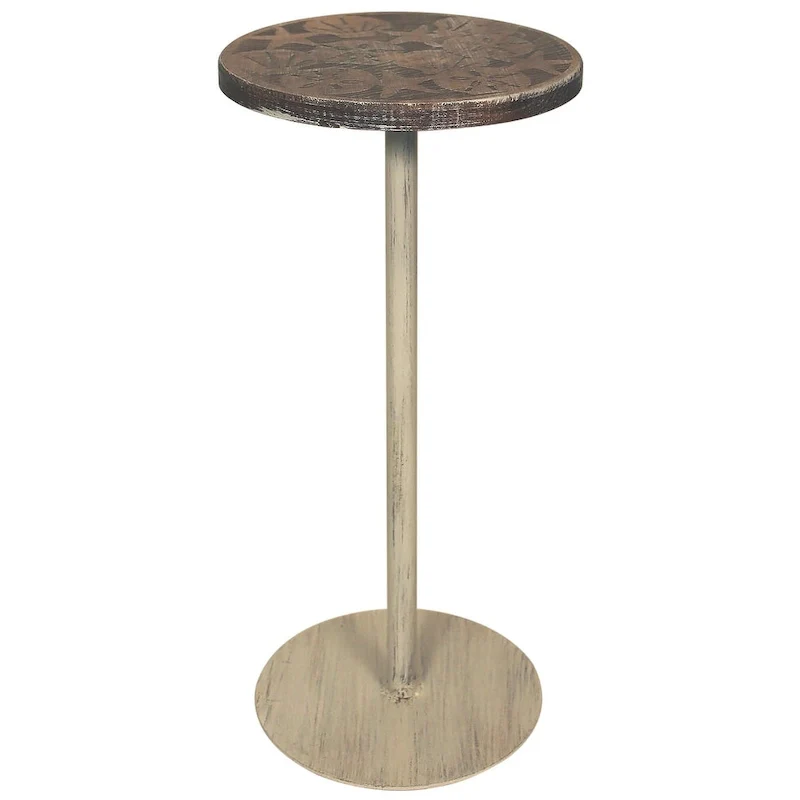 Small Coastal Round Drink Table