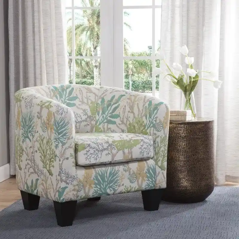 Grafton Home Enzo Upholstered Accent Barrel Chair