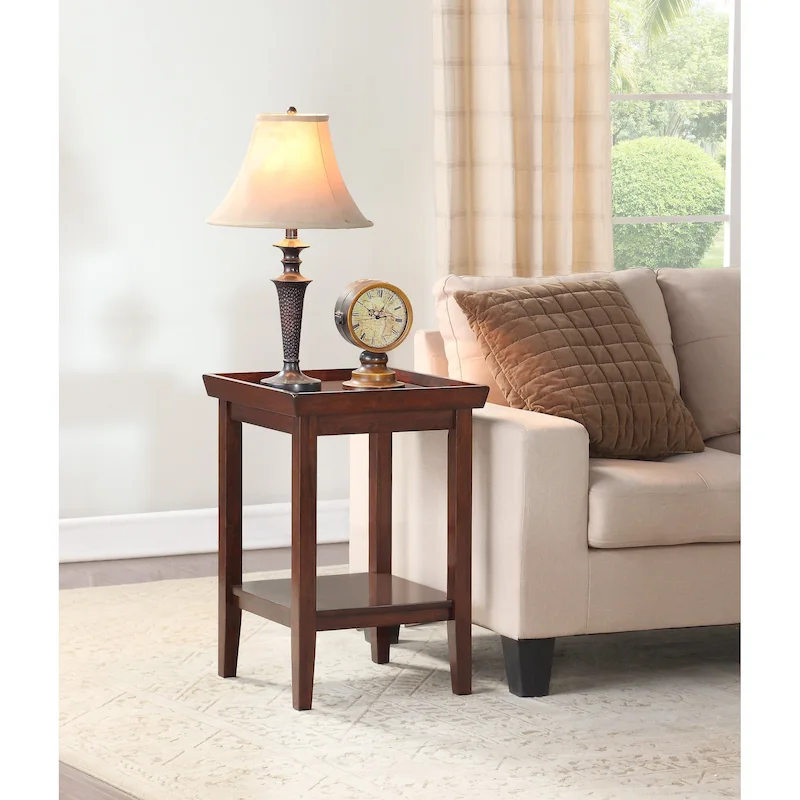 Convenience Concepts Ledgewood End Table with Shelf
