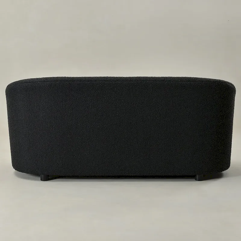 KINWELL Sherpa Upholstered Loveseat Boucle Sofa Couch, 68W