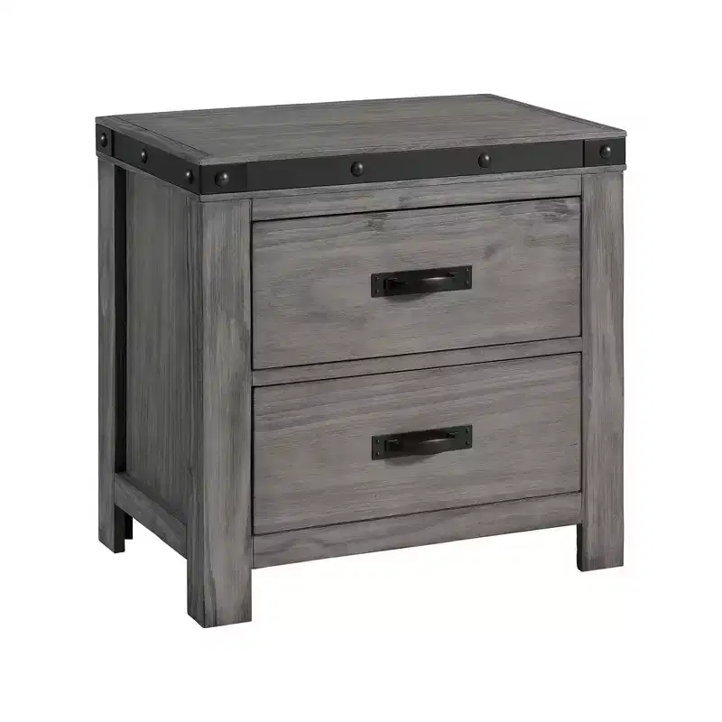 6pc King Montauk Panel Bedroom Set Gray - Picket House Furnishings: Includes Dresser, Chest & Nightstand