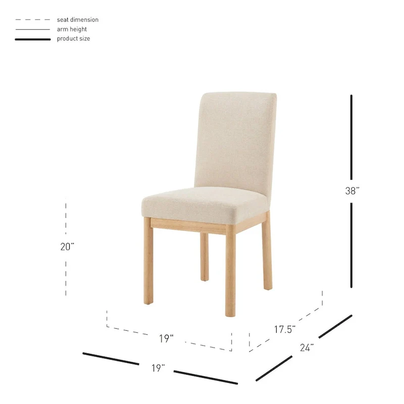 Bloomfield Chenille Low-Back / High-Back Dining Side Chair (Set of 2)