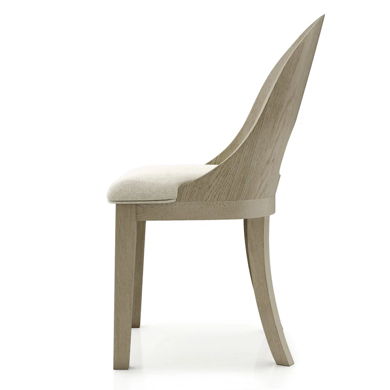 Piez Modern 5-Piece Solid Wood Round Dining Set