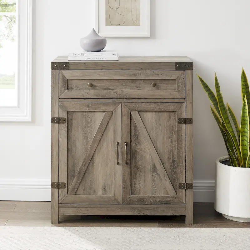 Middlebrook 30-inch Rustic Barn Door Accent Cabinet