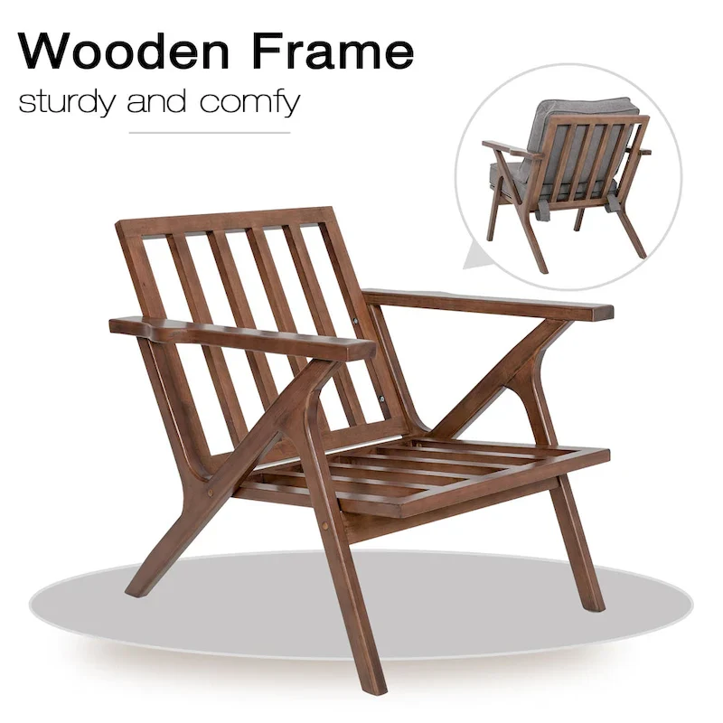 Accent Chair Living Room Chairs Mid Century Modern Chair Leisure Side Reading Arm Chair