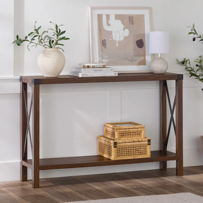 Middlebrook 46-inch X-frame Farmhouse Entry Table