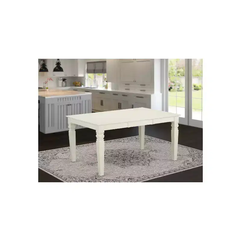 HomeStock on Rectangular Dining Table with 18 in butterfly Leaf