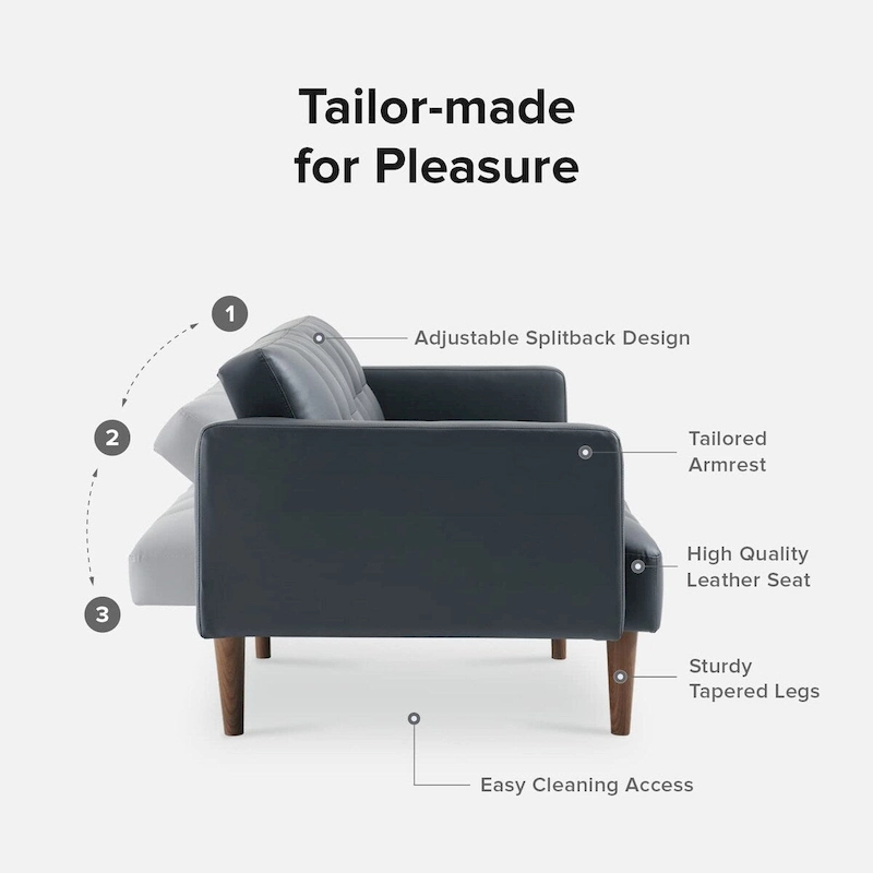 Mopio Aaron Futon Convertible Sofa Sleeper Futon