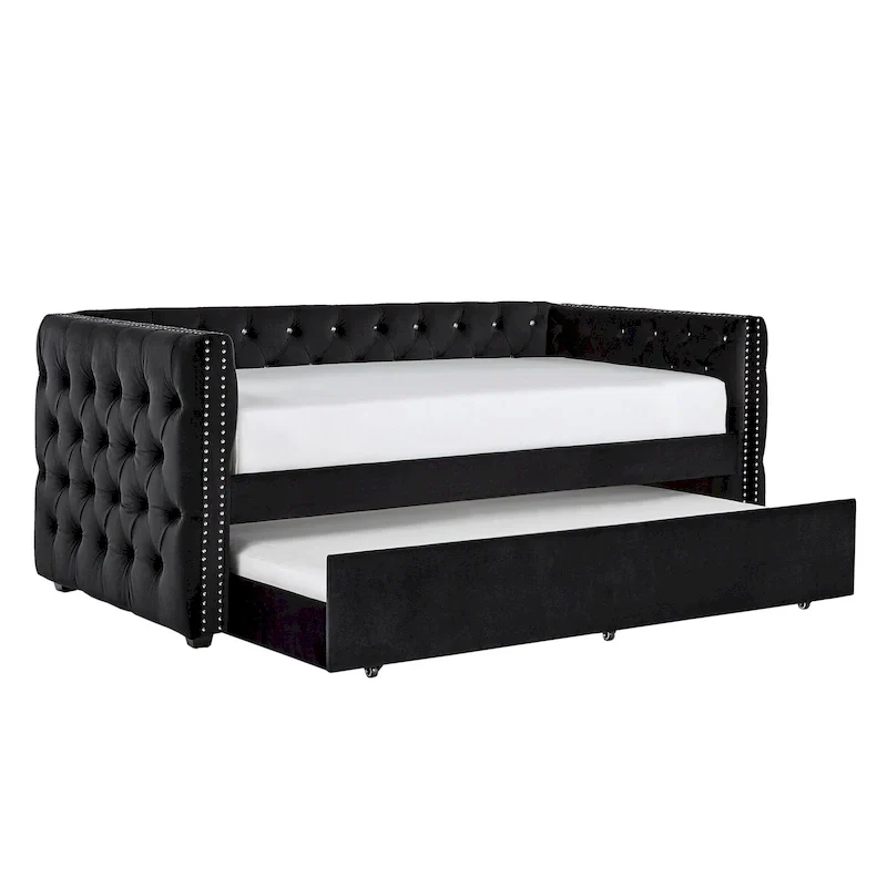 Knightsbridge Twin Tufted Nailhead Daybed by iNSPIRE Q Artisan