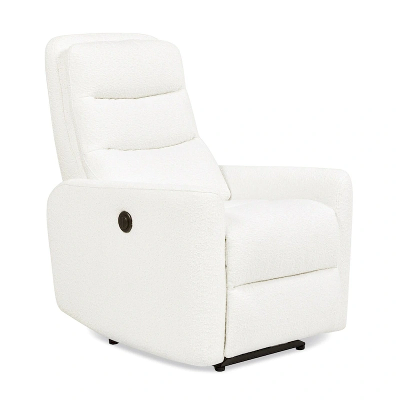 Bloomy 35.5  Boucle Upholstered High-Back Power Recliner Motion Chair
